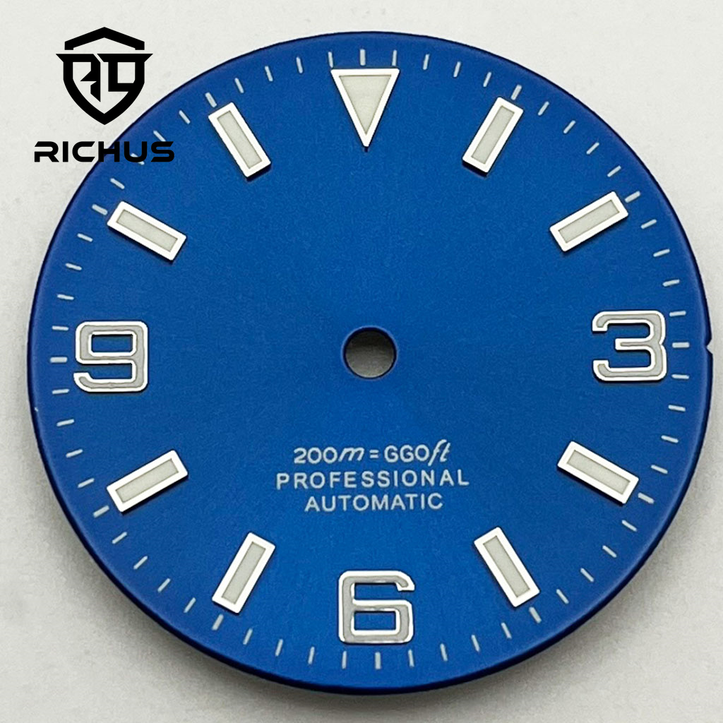 Luminous Dial Face - RICHUS 29mm quadrante dell'orologio quadrante lucido/spazzolato