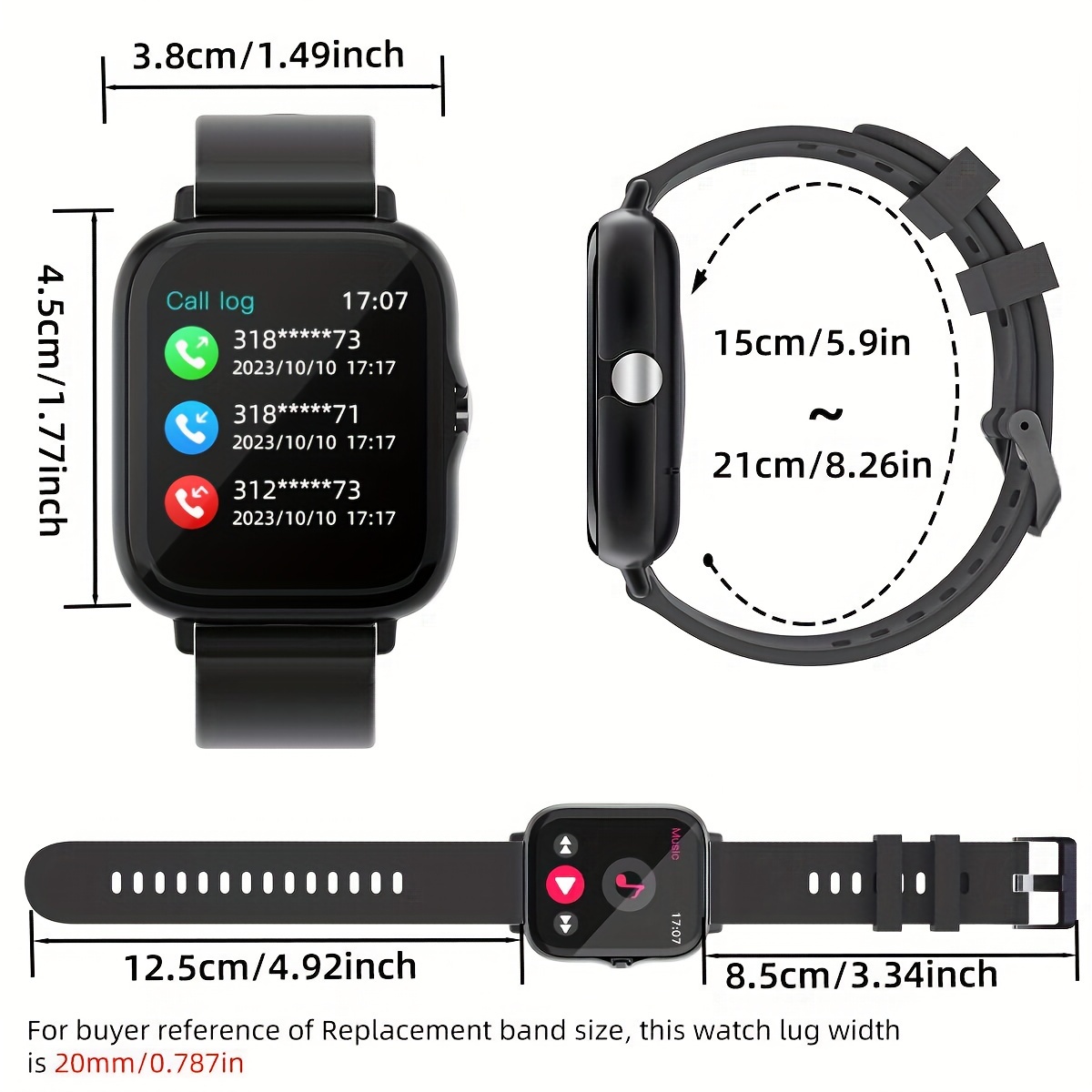 Smartwatch per Uomo e Donna, F - Smartwatch Iphone Watch For Men recensione e prezzo
