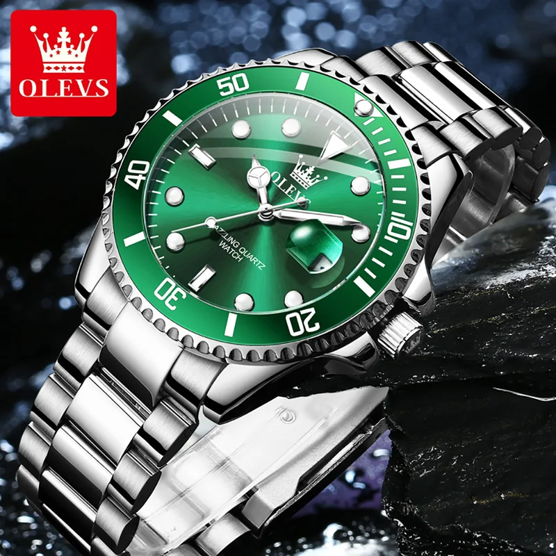 OLEVS Orologio al quarzo origi - Rolex Watch Submariner recensione e prezzo