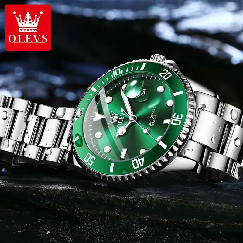 OLEVS Orologio al quarzo origi - Rolex Watch Submariner recensione e prezzo